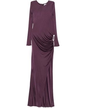 GIUSEPPE DI MORABITO Draped Maxi Dress - Purple