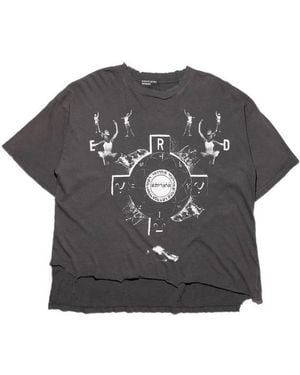 Enfants Riches Deprimes Bed Of Nails Graphic-Print Distressed T-Shirt - Grey