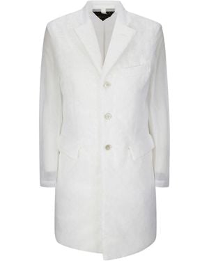 Comme des Garçons Long Sleeve Coat - White