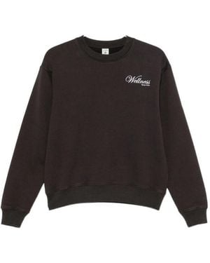 Sporty & Rich Crew Neck Sweatshirt - Black