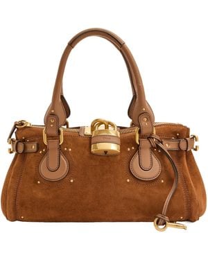 Chloé Suede Shoulder Bag - Brown