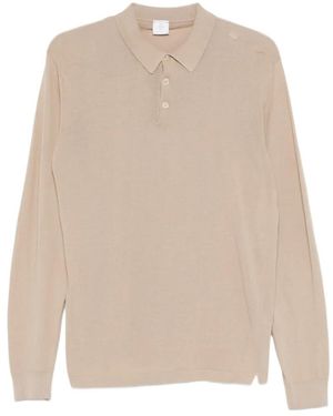 Eleventy Buttoned Polo Shirt - Natural