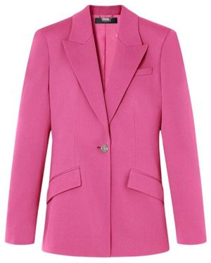 Versace Single-Breasted Tailored Blazer - Pink