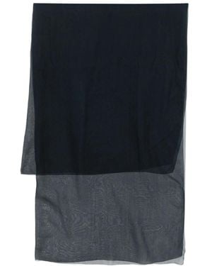 Max Mara Gauze Silk Scarf - Blue