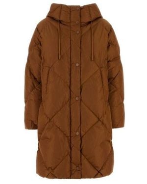 Weekend by Maxmara Long Sleeve Cotton Coat - Brown