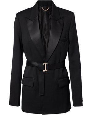 Victoria Beckham Long-Sleeved Suit Jacket - Black