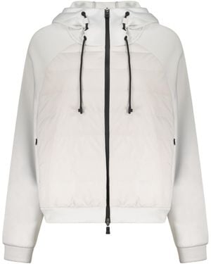 Herno Padded-Panel Hooded Jacket - White