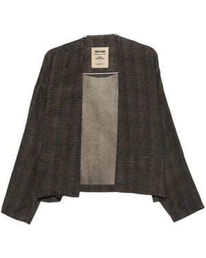 Uma Wang Long-Sleeved Casual Jacket - Black