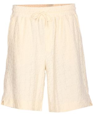 Drole de Monsieur Drôle De Monsieur Le Short Monogramme Shorts - Natural