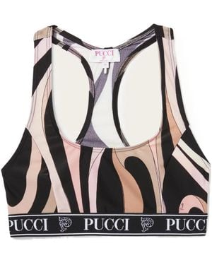 Emilio Pucci Pucci Racerback Bralette Top - Black