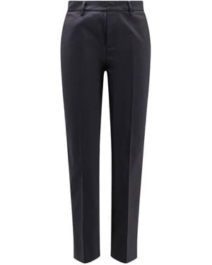 Aspesi Tailored Slit-Hem Pants - Blue