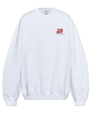 Vetements I'M Shy Sweatshirt - White