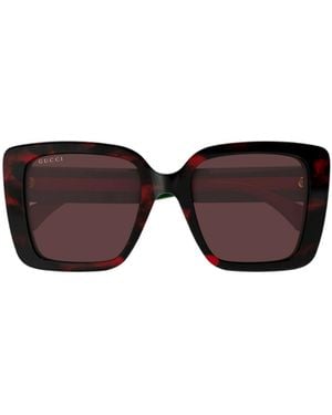 Gucci Eyewear Square Frame Sunglasses - Purple