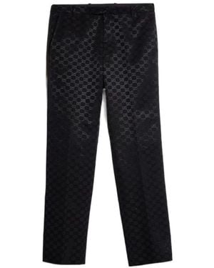 Gucci Gg Light Faille Trousers - Black