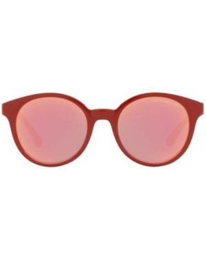 Emporio Armani Round Frame Sunglasses - Pink