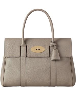 Mulberry Solid Color Handbag - Natural