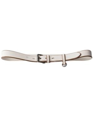 Prada Leather Belt - White