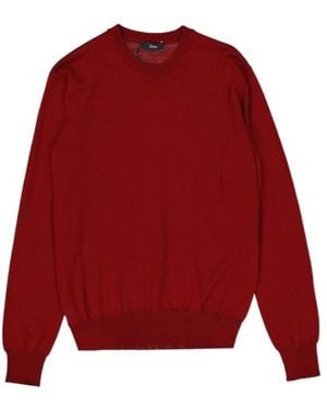 Herno Virgin Wool Sweatshirt - Red