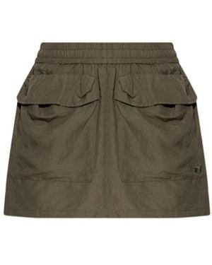 DIESEL O-Cean-S2 Pocket Detailed Mini Skirt - Green