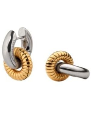 Loro Piana Bale Wiggle Hoop Earrings - Metallic