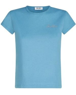The Attico The Logo Crewneck T-Shirt - Blue