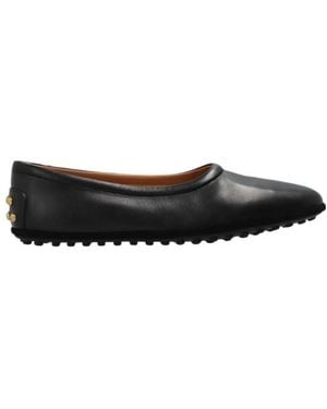 Tod's Embellished Ballerina Flats - Black