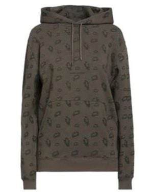 Saint Laurent Animal Print Hoodie - Green