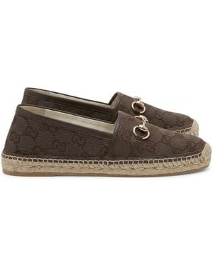 Gucci Espadrille With Horsebit - Brown