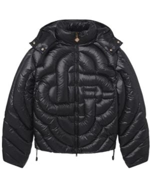 CASABLANCA Monogram Quilted Puffer Jacket - Black