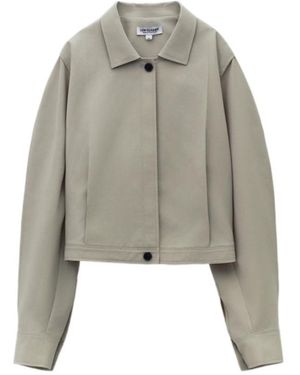 Low Classic Pinched Shirt Jacket - Grey