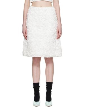 ShuShu/Tong A-Line Midi Skirt - White
