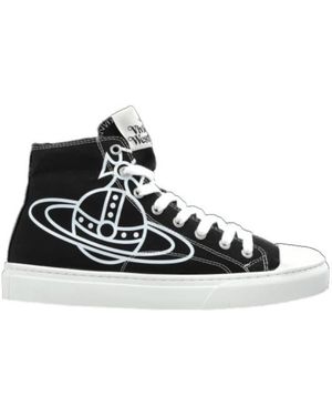 Vivienne Westwood Orb Printed Low-Top Trainers - Black
