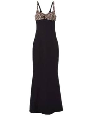 Safiyaa Crystal-Embellished Gown - Black