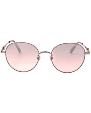 Moncler Eyewear Round Frame Sunglasses - Pink