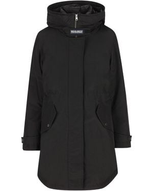 Woolrich Hooded Padded Coat - Black