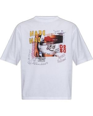 DSquared² D2 Loose-Fit T-Shirt - White