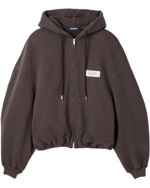 Jacquemus The Corso Drawstring Hoodie - Brown