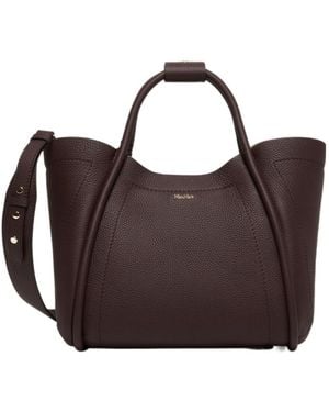 Max Mara Textured Tote Bag - Brown