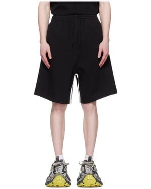 we11done Contrast Track Shorts - Black