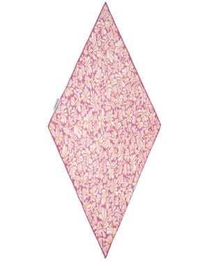 Burberry Daisy Silk Scarf - Pink