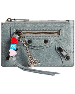 Balenciaga Le City Long Coin And Card Holder - Blue