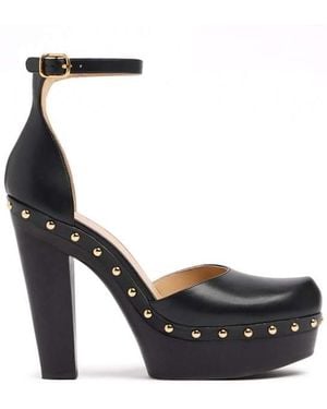 Chloé Lola Shiny Leather Court Shoes - Black