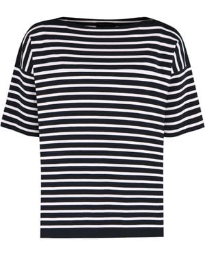 Roberto Collina Striped T-Shirt - Black
