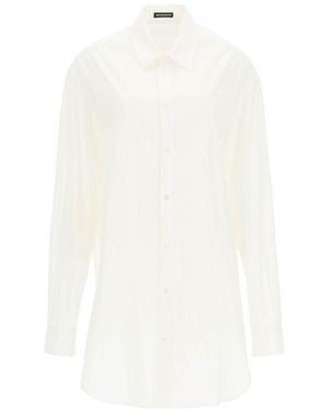 Ann Demeulemeester Slouchy Longline Shirt - White