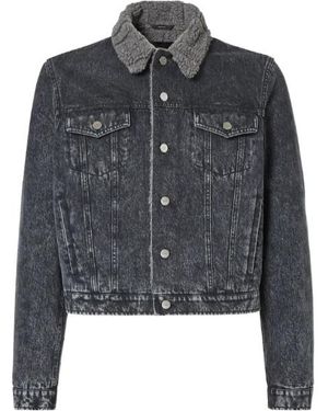 Fendi Button-Up Denim Jacket - Grey