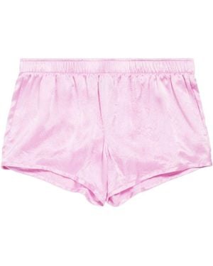 Balenciaga Silk Running Shorts - Pink