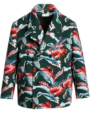 Maison Margiela Floral Printed Double Breasted Jacket - Multicolor