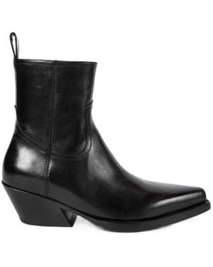 Ann Demeulemeester Imme Pointed-Toe Ankle Boots - Black