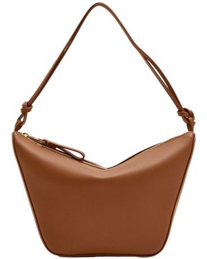 Loewe Hammock Hobo Mini Leather Shoulder Bag - Brown