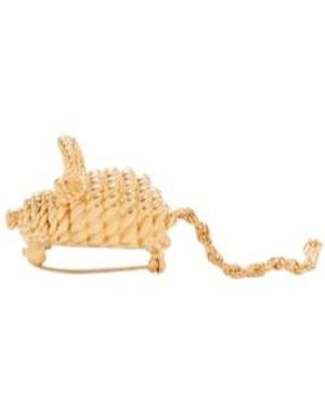 Loewe Mouse Brooch - Metallic